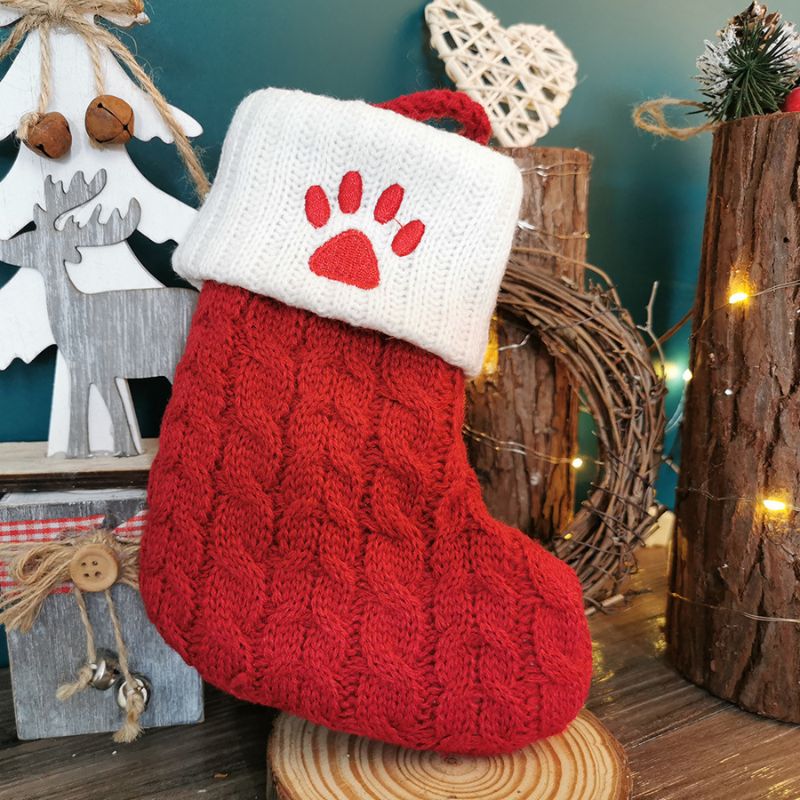 Red Knit Alphabet Christmas Stockingš„Buy 2 Free Shippingš„