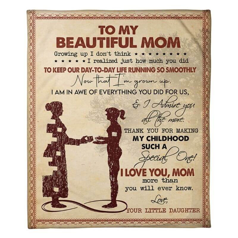 To My Mom - From Daughter - A367 - Premium Blanket