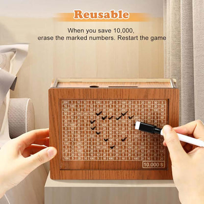 Savings Challenge Box with Money Target
