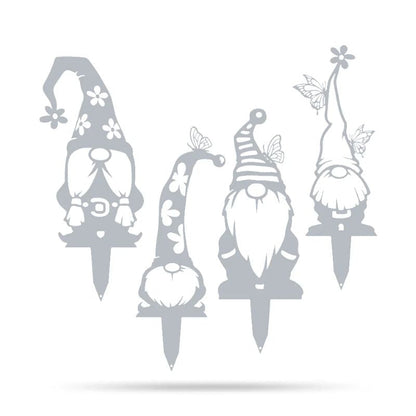 Metal Garden Art - Gnomes Silhouette