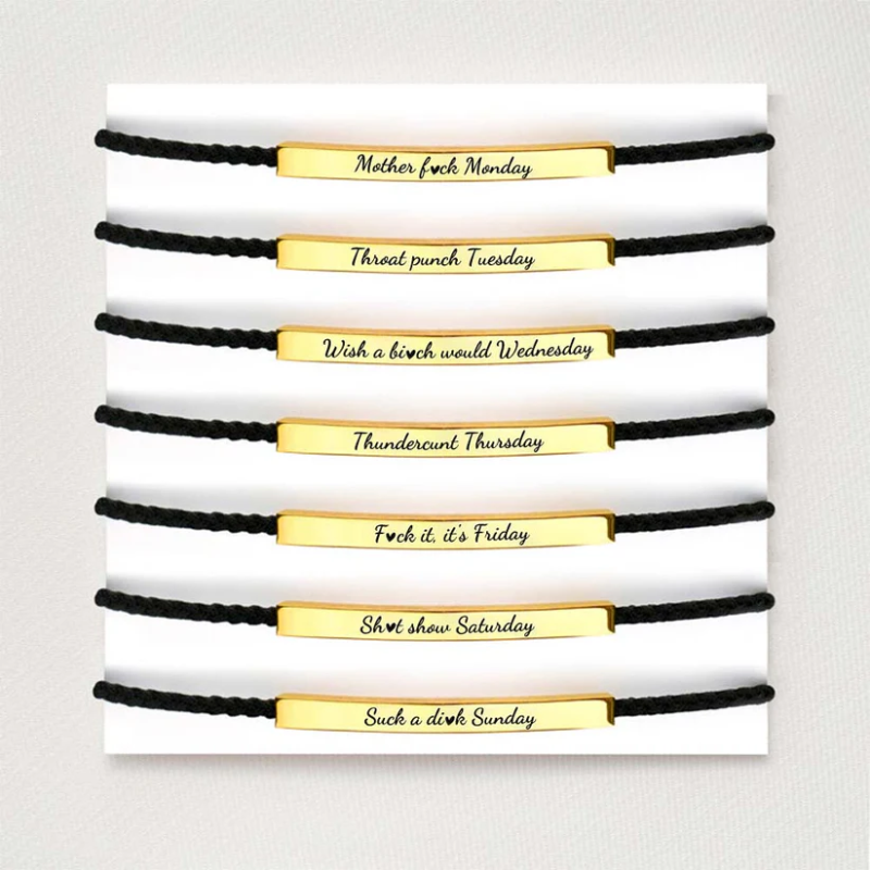 Sarcastic Souls Work Mood Tube Bracelets