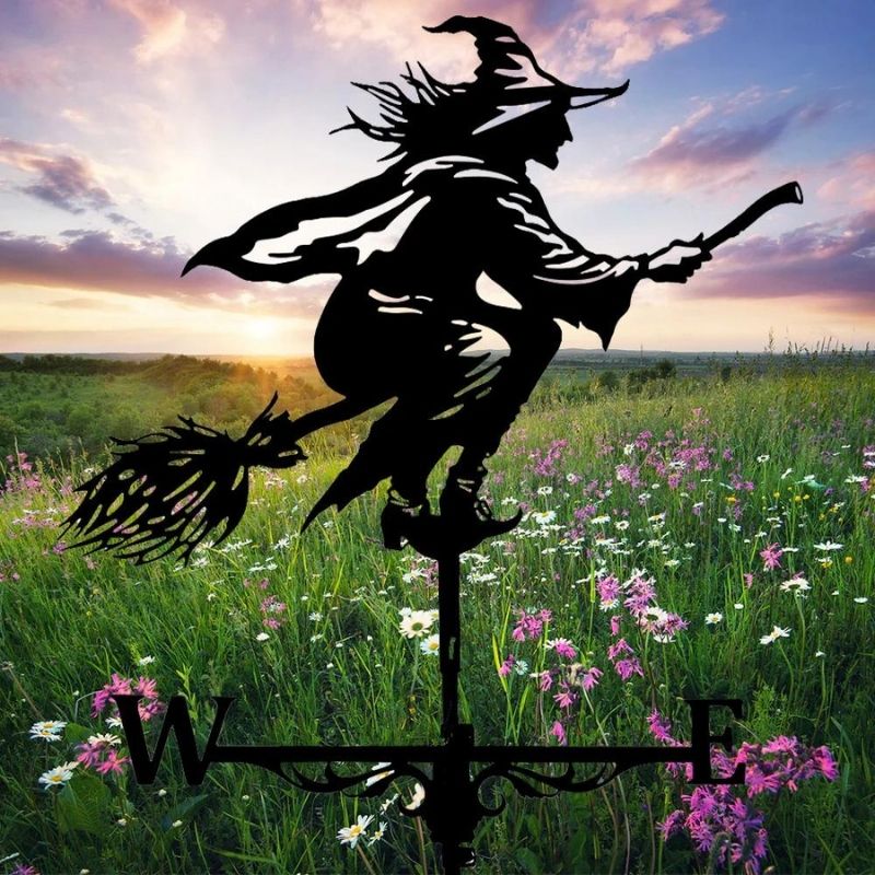 Witch Stainless Steel Weathervane MW006