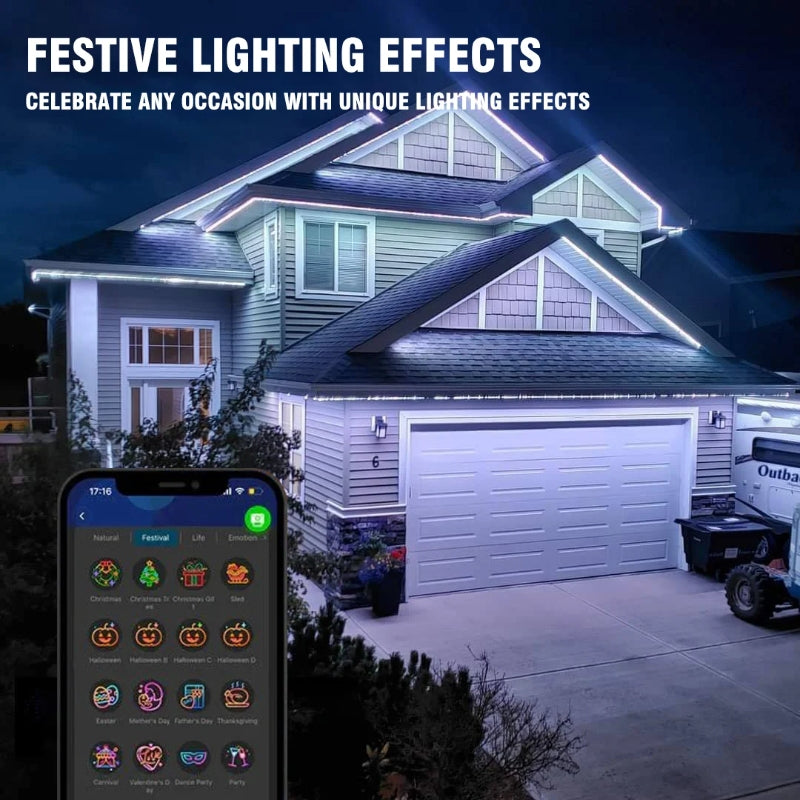 🎅Smart Rainbow LED Permanent Outdoor Light🎁