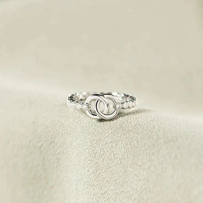 Part Of Each Other Matching Pave Interlocking Ring