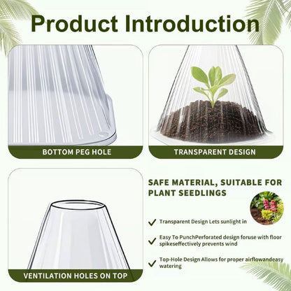🌿Gardening Greenhouse Plant Covers🌱Reusable, Light-transmitting And Breathable💪Prevent🐛Insect🐓Poultry❄Frost🌧Rain🌪Wind