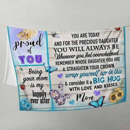 From Mom to My Daughter - I want You to Know I Love You Fleece Blanket