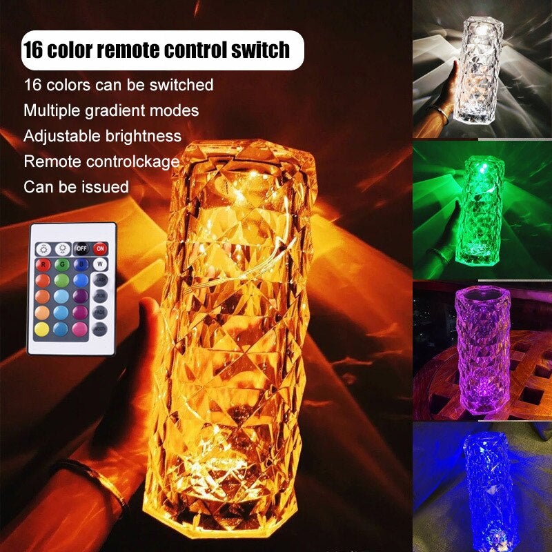Crystal Decorative Table Lamp - Free Shipping